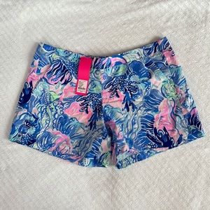 Lilly Pulitzer Sz M Ocean View Shorts NWT